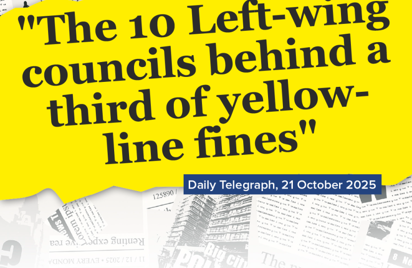 "'The 10 Left-wing councils behind a third of yellow-line fines"