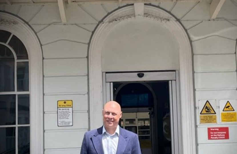 Jonathan Hulley outside Teddington Railway Station