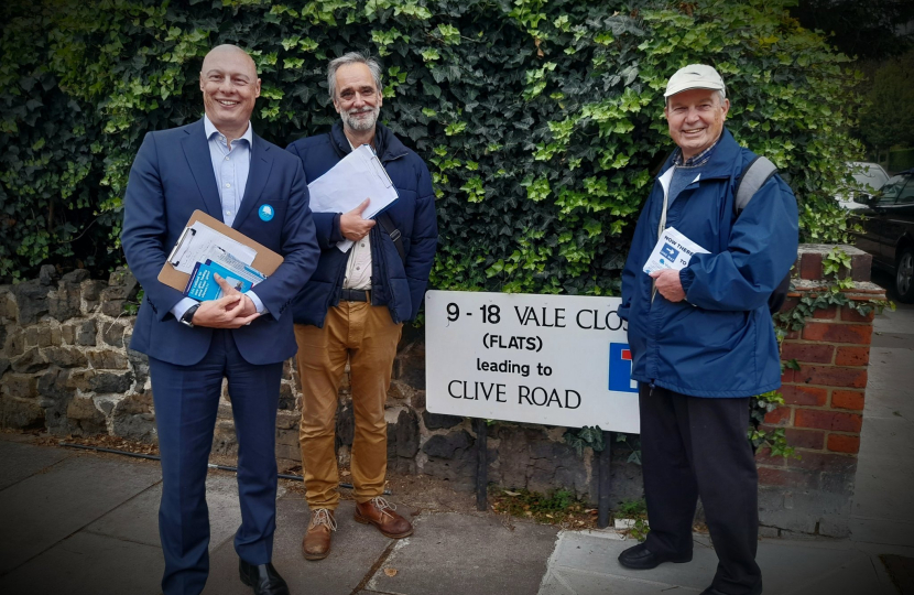 Jonathn Hulley out campaigning in South Ward
