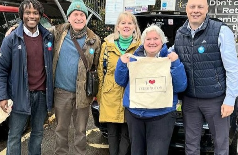 Leafleting Hampton Wick