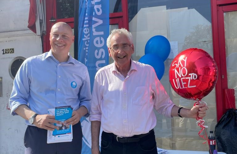 Jonathan and Tony Arbour meet residents in Hampton Wick