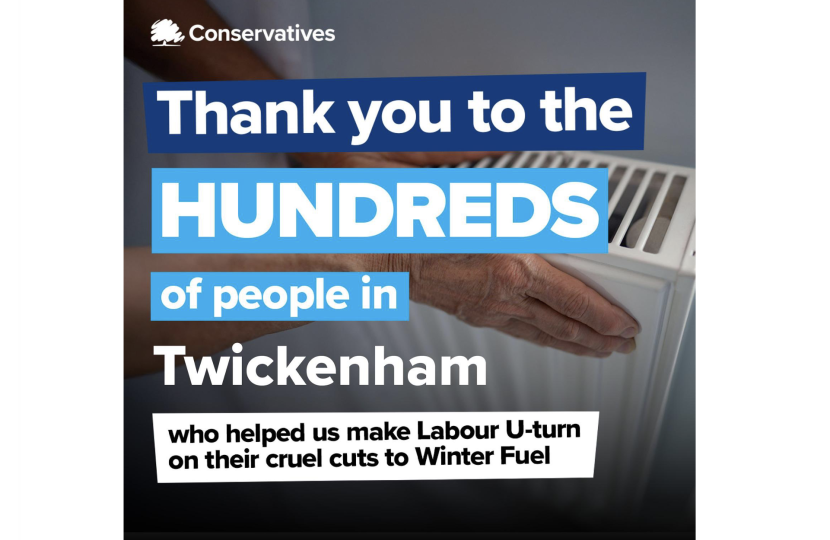 Thank you for singing Winter Fuel Petition