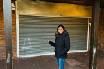 Nupur Majumdar outside the now closed chemist