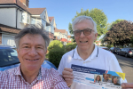 George Dryja, getting our the vote for the Conservatives in Heathfield Ward, Whitton