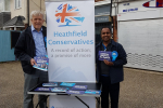 Heathfield Ward Conservatives cmapaigning on Powder Mill Lane