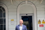 Jonathan Hulley outside Teddington Railway Station