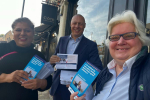 Jonathan Hulley out camapainging in Teddington and Hampton Wick
