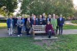 The Geoffrey Samuel Memorial Bench is unveiled