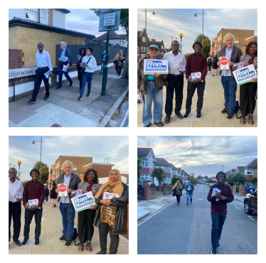 Cllr Ron Mushiso campaigning in Whitton and Heathfield