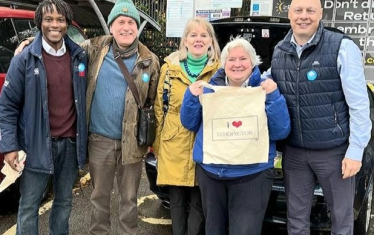 Leafleting Hampton Wick