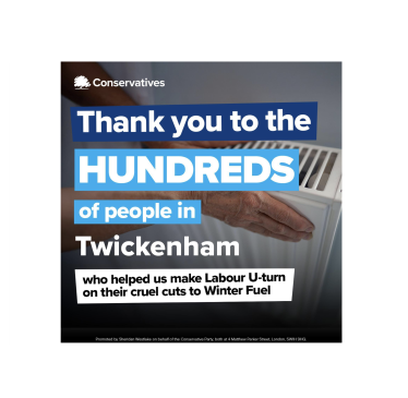 Thank you for singing Winter Fuel Petition