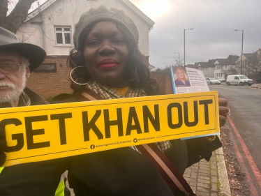 Sheba leading the anti ULEZ in Twickenham